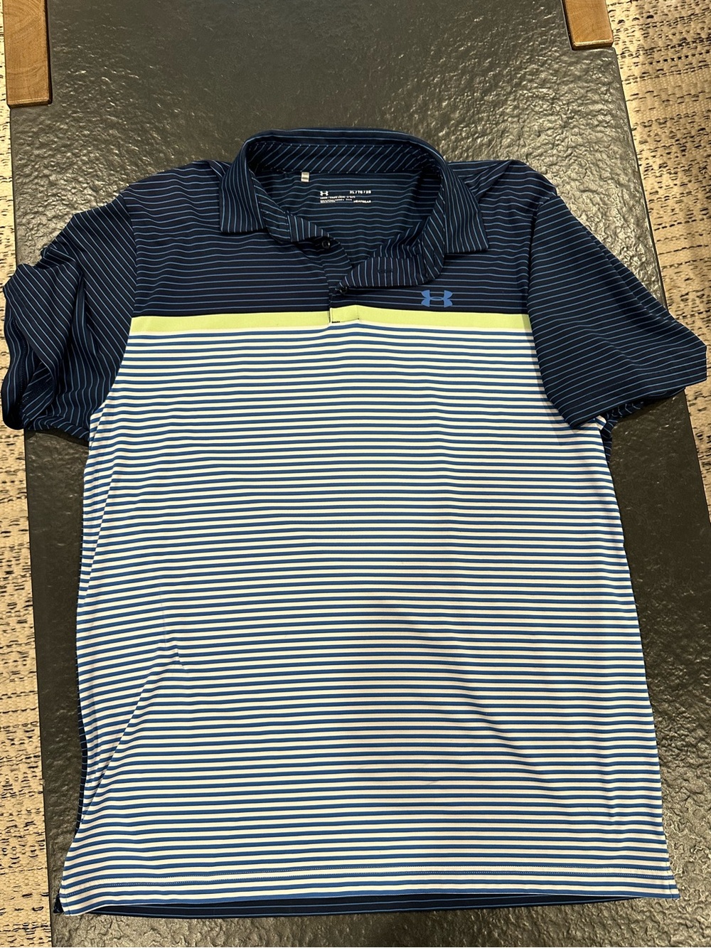 Under Armour Striped Golf Polo